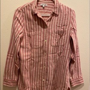 Madewell flannel ex-boyfriend shirt